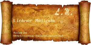 Linkner Melinda névjegykártya