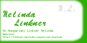 melinda linkner business card
